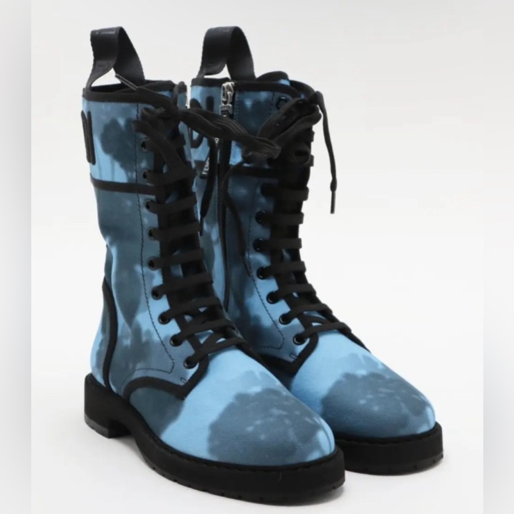Fendi canvas boots